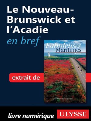 cover image of Le Nouveau-Brunswick et l'Acadie en bref